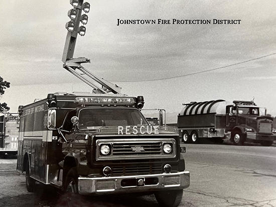 Historic Picture of Johnstown Fire Protection District FIre Truck