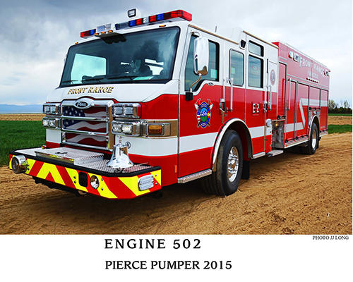 Engine 502 Pierce Pumper 2015 Photo by JJ Long