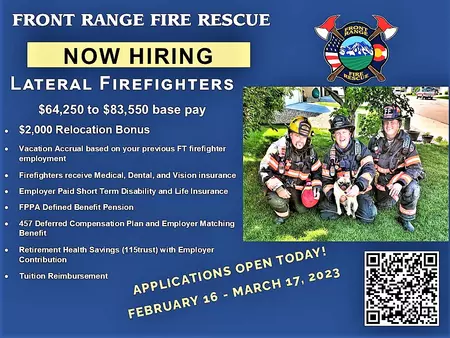 Hiring Lateral Firefighters 2023